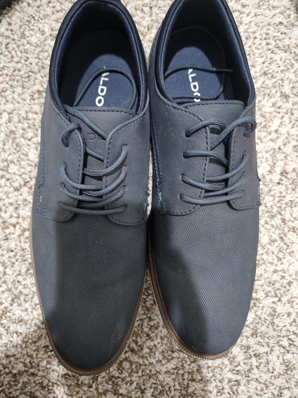 Aldo Men's Dark Navy Lace-Up Derby Shoes